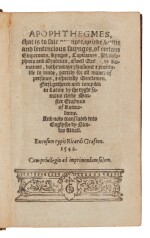 Erasmsus, Desiderius | First edition in English, rarely seen in the market
