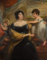 SIR WILLIAM BEECHEY, R.A. | PORTRAIT OF MRS JOHN BRAHAM WITH HER TWO CHILDREN