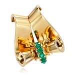 Mellerio dits Meller | Emerald brooch, 1940s