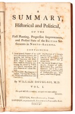 Douglass | Summary, Historical and Political.. of the British Settlements in North-America, 1755, 2 volumes