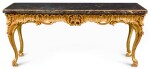 A GEORGE III CARVED GILTWOOD SIDE TABLE, CIRCA 1760