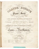 L. v. Beethoven. First edition of the "Hammerklavier" Sonata, op.106, 1819