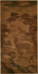 A kesi 'deer and pine' panel, Qing dynasty, 18th century | 清十八世紀 緙絲彩繪松鹿圖掛軸