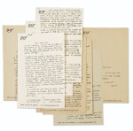[Artaud]--Paulhan. 6 lettres inédites à Artaud. 1931-1932. 11 p. Sur le Théâtre de la Cruauté, les articles, d'Artaud...