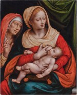 Madonna nursing the Christ Child with Saint Anne