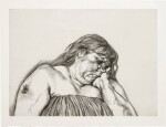 LUCIAN FREUD | WOMAN WITH AN ARM TATTOO (F. 40)