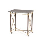 A metal table, 20th century, attributed to maison Jansen | Table en marbre et métal, XXe siècle, attribuée à maison Jansen