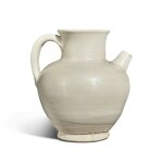 A small 'Xing' white-glazed ewer, Tang dynasty | 唐 邢窰白釉小執壺
