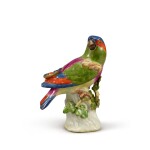 A MEISSEN SMALL FIGURE OF A PARROT, CIRCA 1740
