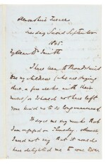 Charles Dickens | Autograph letter signed, to Dr Southwood Smith, 2 September 1845