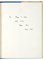 Ted Hughes | The Earth-Owl and other moon-people, 1963, first edition, inscribed "To Mom and Dad with love from Ted"