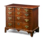 A Very Fine Chippendale Figured Mahogany Block-Front Chest of Drawers, Boston, Massachusetts, Circa 1770