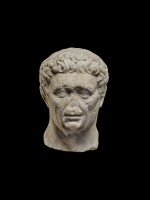 A Monumental Marble Portrait Head of the Emperor Nerva, late 1st Century A.D.