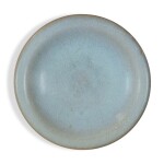 The Guennol 'Jun' blue-glazed small dish, Northern Song / Jin dynasty | 北宋 / 金 鈞窰天藍釉小盤