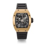 RICHARD MILLE | RM010, PINK GOLD CURVED TONNEAU SEMI-SKELETONIZED AUTOMATIC CENTRE SECONDS WRISTWATCH WITH DATE, CIRCA 2012