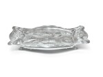 AN AMERICAN SILVER OYSTER TRAY, THE DESIGN ATTRIBUTED TO CHARLES OSBORNE, WHITING MFG. CO., NEW YORK, CIRCA 1890