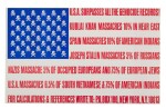 John Lennon and Yoko Ono | "U.S.A. Surpasses All the Genocide Records!" poster