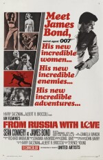 From Russia with Love (1963) poster, US