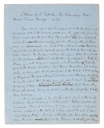 John Stuart Mill | Autograph working manuscript of a review article on political economy, 1872