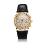 Reference 130  A yellow gold chronograph wristwatch, Made in 1940