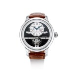 JAQUET DROZ | GRANDE SECONDE TOURBILLON, REFERENCE J028034201,  A LIMITED EDITION WHITE GOLD TOURBILLON WRISTWATCH WITH DATE AND POWER RESERVE INDICATION, MADE IN 2009