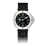 PANERAI | REF PAM 24 LUMINOR SUBMERSIBLE, A LARGE STAINLESS STEEL CUSHION FORM AUTOMATIC WRISTWATCH WITH DATE CIRCA 2002