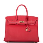 Candy Rouge Casaque Bicolor Birkin 35cm in Epsom Leather with Permabrass Hardware, 2011
