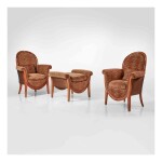 Pair of Armchairs and Ottoman
