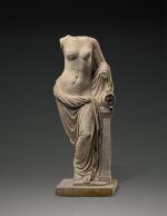 A ROMAN MARBLE FOUNTAIN FIGURE OF A NYMPH, CIRCA 2ND CENTURY A.D.