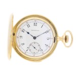 Retailed by Tiffany & Co.: A yellow gold hunting cased watch with 5-minute repeater, Made in 1902