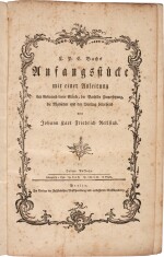 C.P.E. Bach. Anfangsstücke mit einer Anleitung...von Johann Carl Friedrich Rellstab. Dritte Auflage, [c.1790]