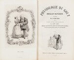 BRILLAT-SAVARIN. Physiologie du goût. 1848. Demi-maroquin orangé. 1er tirage. Illustrations de Bertall.