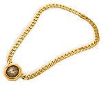 BULGARI GOLD AND ANCIENT COIN 'MONETE' NECKLACE