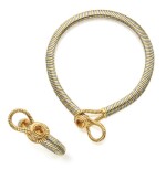 CARTIER | GOLD, STEEL AND CITRINE NECKLACE AND BRACELET