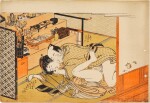 Isoda Koryusai (1735-1790) |Two shunga woodblock prints | Edo period, 18th century