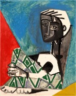 Pablo Picasso 巴布羅・畢加索 | Femme Accroupie 抱膝女子 