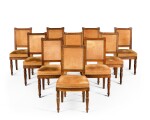 A group of six French Empire mahogany side chairs, by Georges and François-Honoré-Georges Jacob, circa 1810