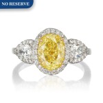 Harry Winston | Fancy Yellow Diamond and Diamond Ring