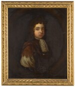 ENGLISH SCHOOL, CIRCA 1690 | Portrait of a boy wearing brown Roman robes, half-length, with a white lace jabot
