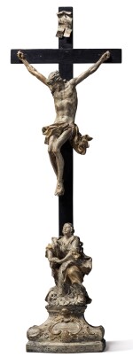Sold Without Reserve, AUSTRIAN, 18TH CENTURY | CRUCIFIXION WITH THE MAGDALENE