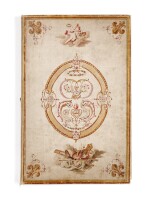 [DROUAIS]. Fête de madame Drouais. Manuscrit vers 1773-1774. Reliure en soie peinte et brodée.