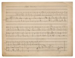 F. Delius. Manuscript score of "Two Songs for Children", in the hand of Jelka Delius, 1913 or later