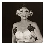 DIANE ARBUS | 'LADY AT A MASKED BALL WITH TWO ROSES ON HER DRESS, N. Y. C.'