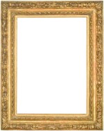 A Louis XIII-XIV carved giltwood frame