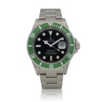 Submariner, Ref. 16610LV  Stainless steel wristwatch with date and bracelet  Circa 2009