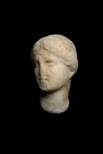 A Hellenistic Marble Head of a Goddess, circa 2nd Century B.C.