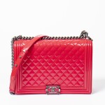 Pink Boy GM in Quilted Patent Leather with Gunmetal and Pink Enamel Hardware, 2012-2013