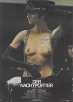 IL PORTIERE DI NOTTE / DER NACHTPORTIER / THE NIGHT PORTER (1974) FIRST GERMAN RELEASE POSTER, 1975, SIGNED BY CHARLOTTE RAMPLING