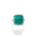 Emerald and diamond ring | 卡地亞 | 祖母綠配鑽石戒指