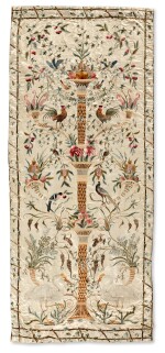 Two Chinese Silk Embroidered Hangings, Guangzhou (Canton), for the Western Export Market, Qing Dynasty, early 19th century
